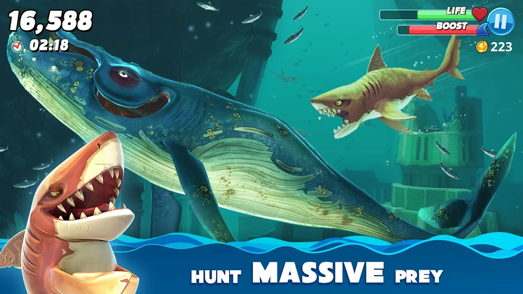 Hungry Shark World Mod (Unlimited Gold, Gems)